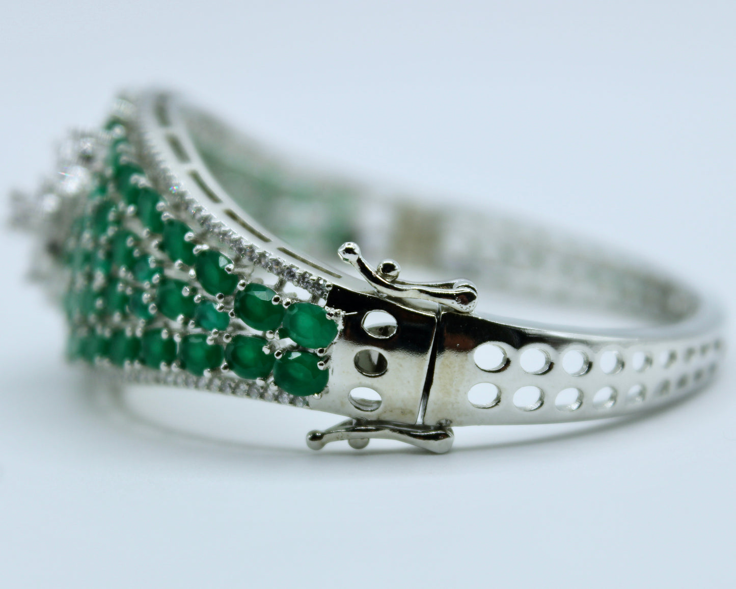 Studded Cubic Zirconia Bracelet - E2312