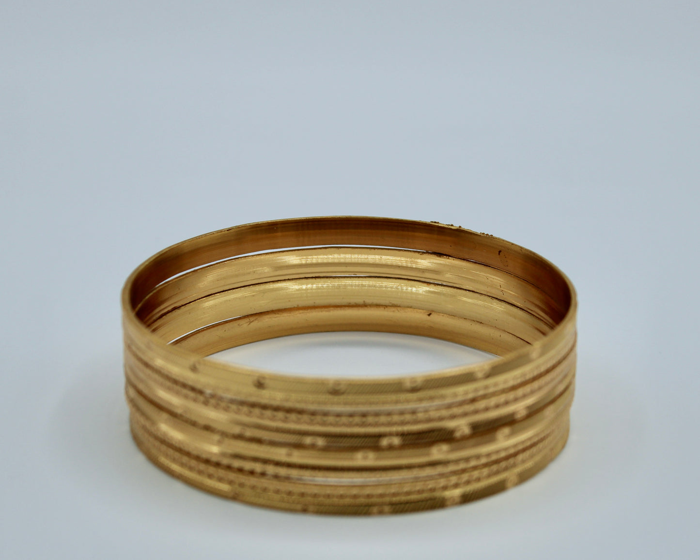 Traditional Golden Bangle Set - E2262