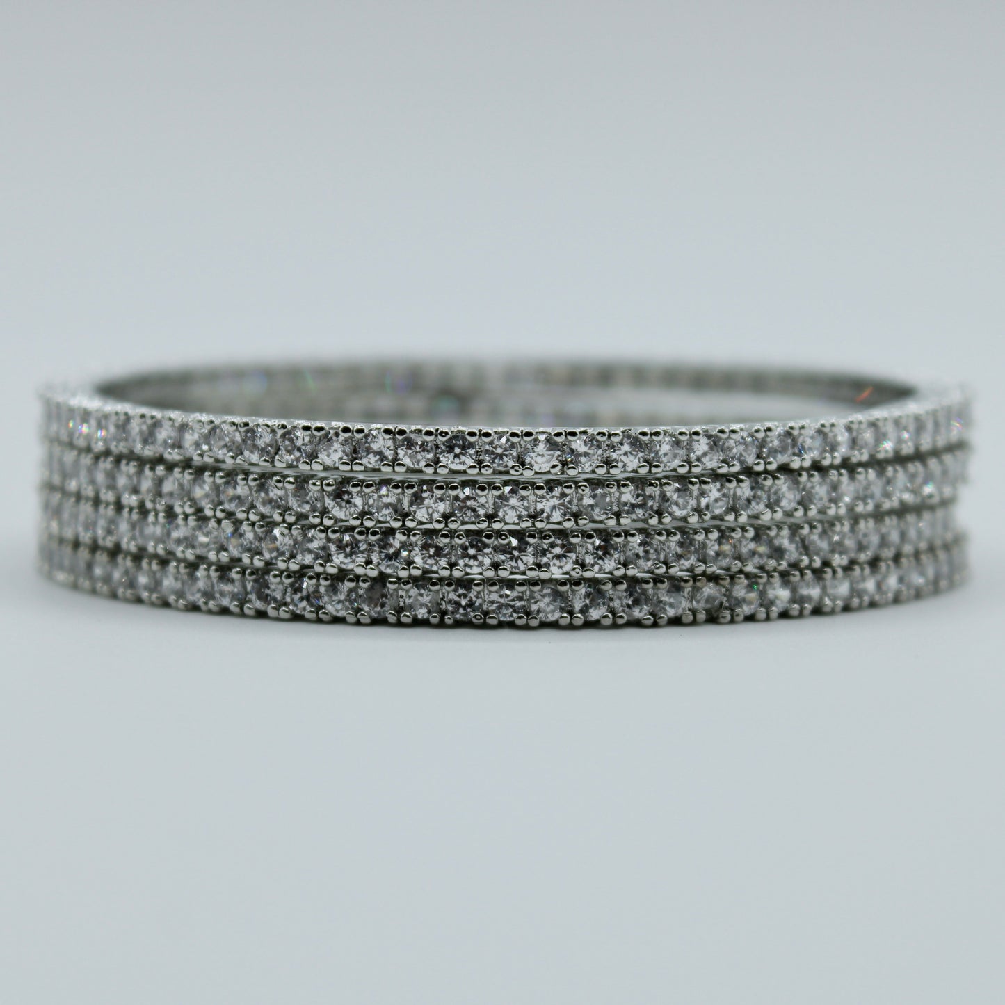 Cubic Zirconia Bangle Set - E2253