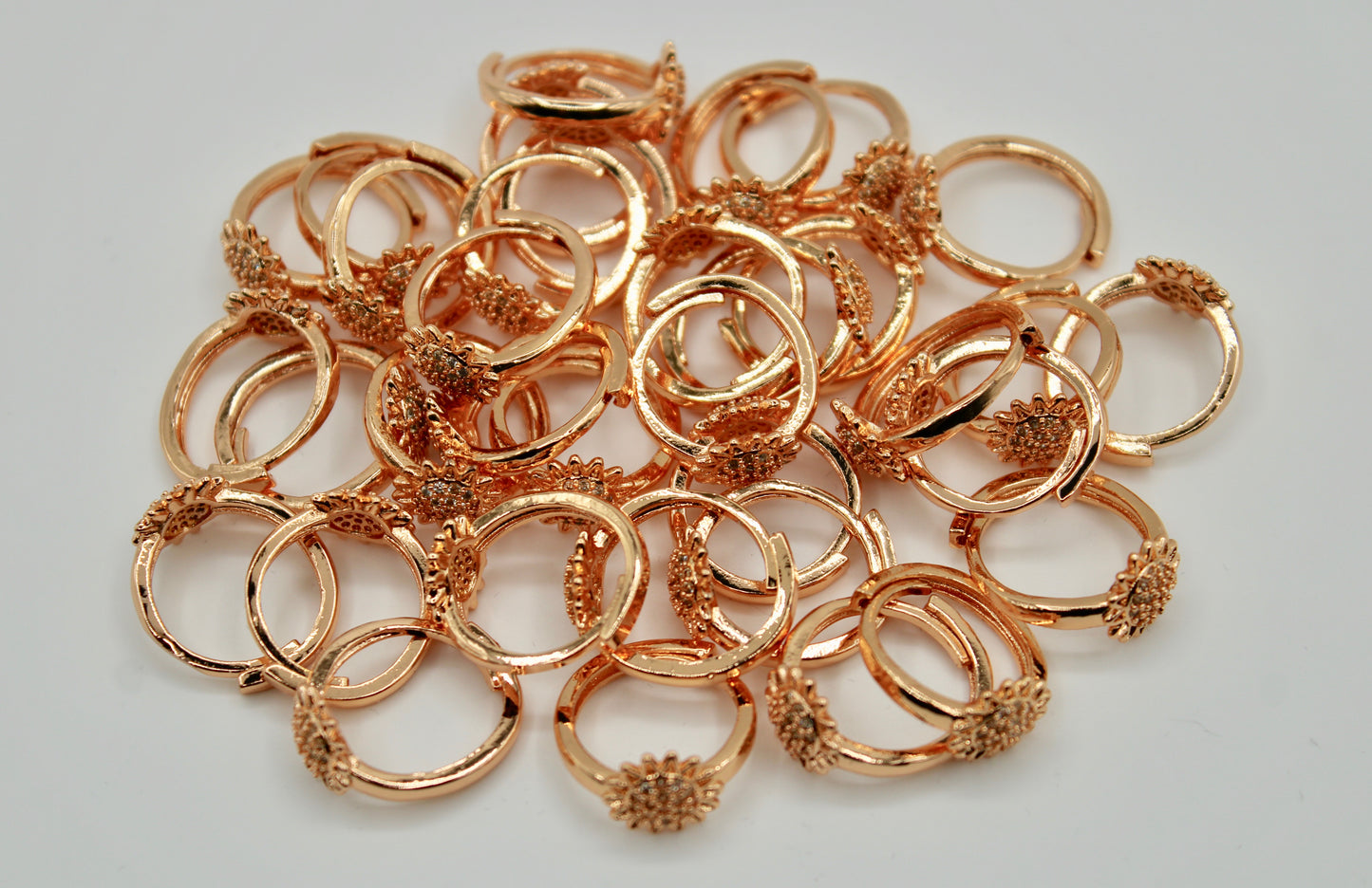 Floral Cubic Zirconia Toe Ring - E1311