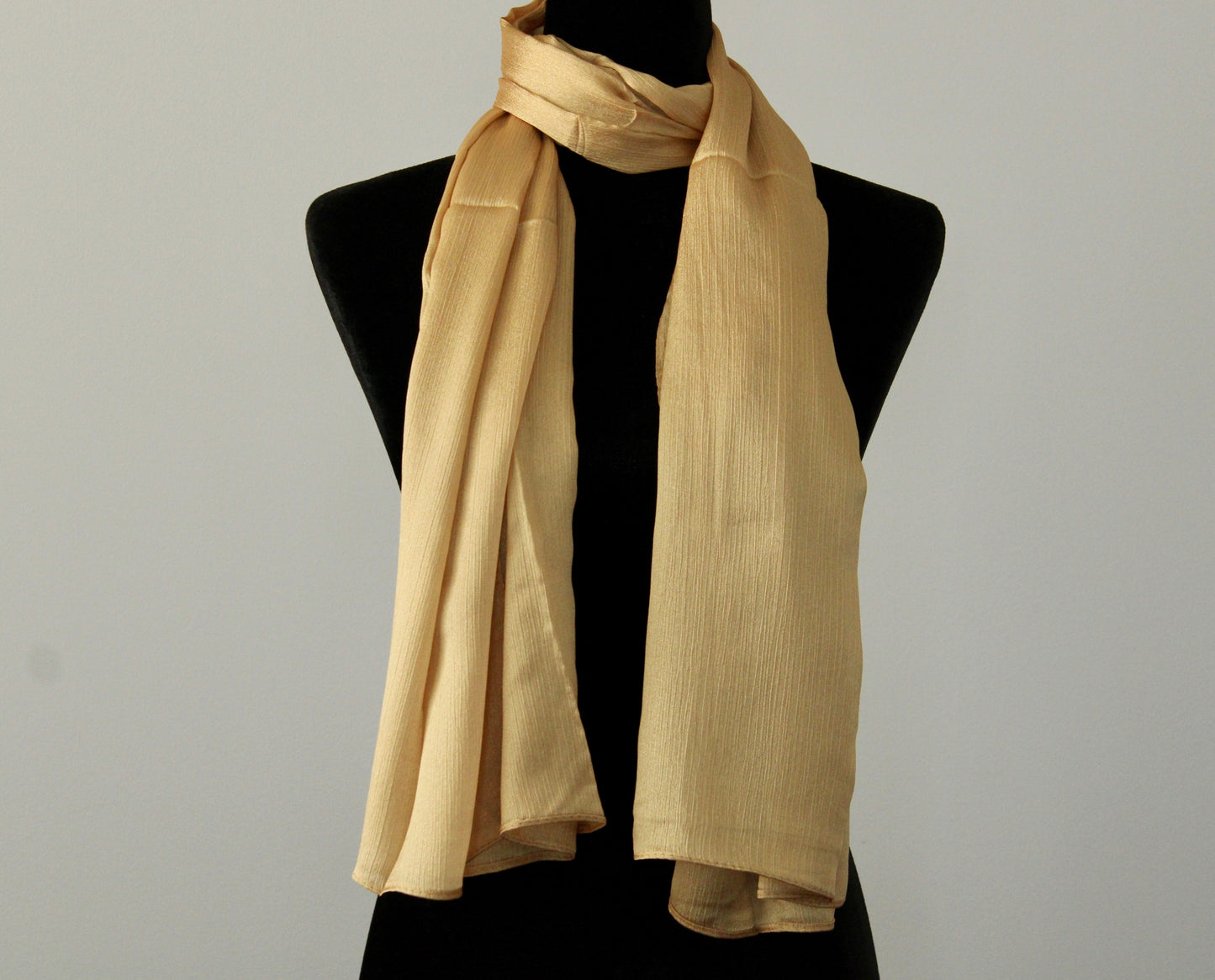 Solid Crinkle Short Silk Hijab - E1378
