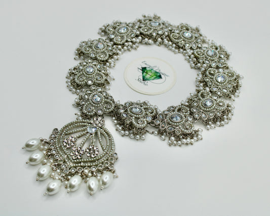 Polki and Faux Pearl Choti - E7017