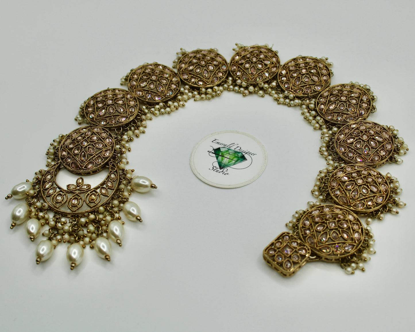 Traditional Zirconia and Pearl Choti - E7016