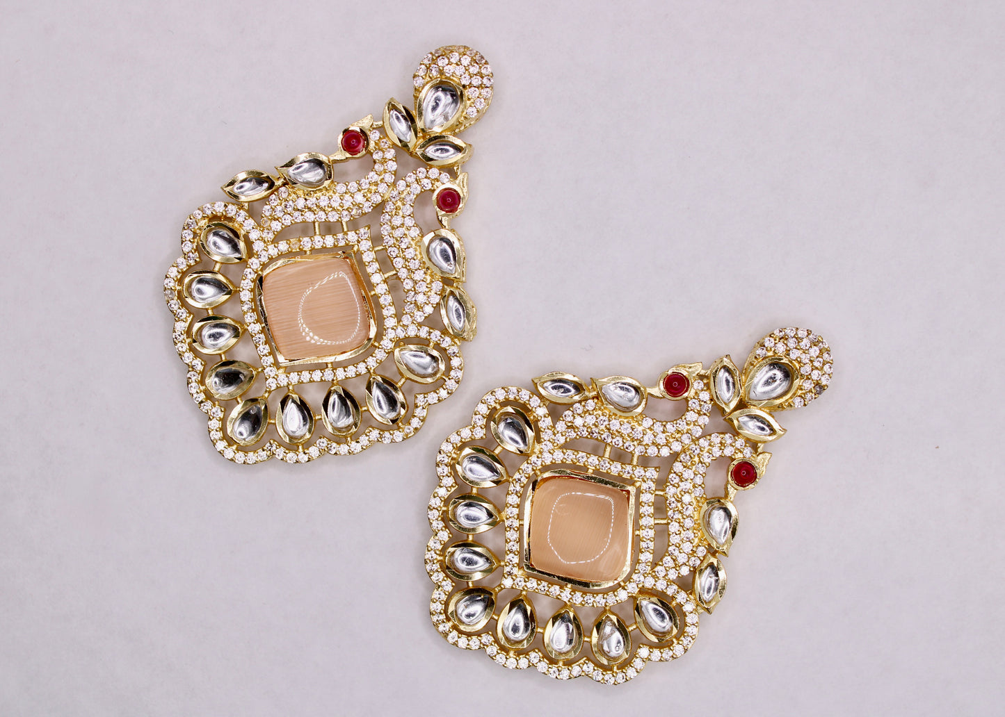 Kundan and Mona Lisa Earrings - E7092