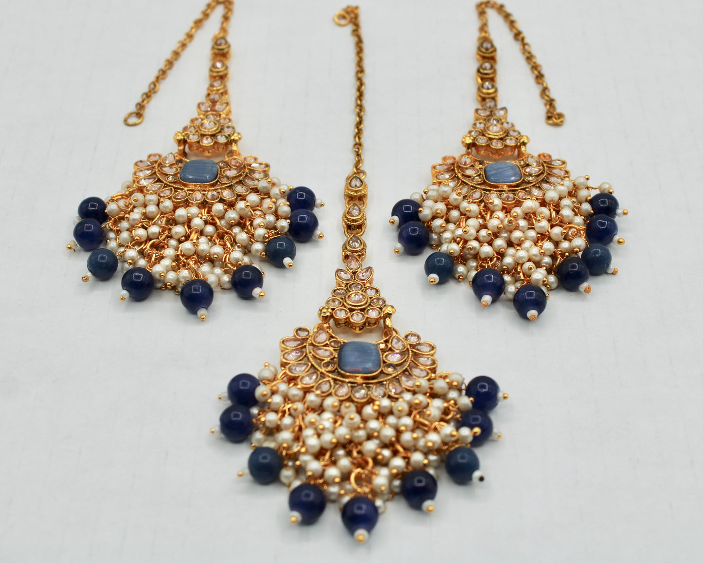 Gajra-Kundan Teeka Set - E1327