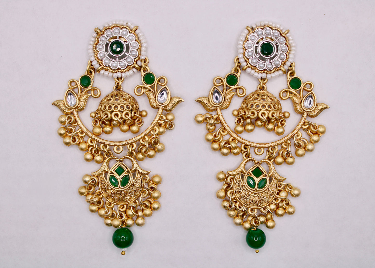 Oxidized Ghungroo Earrings - E7086