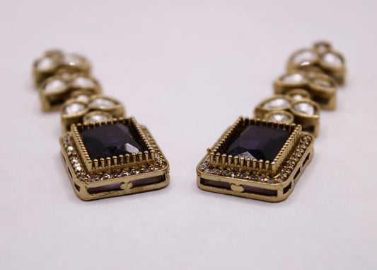 Mona Lisa and Kundan Earrings - E7084