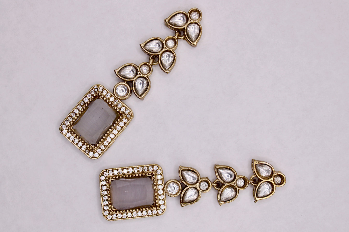 Mona Lisa and Kundan Earrings - E7084