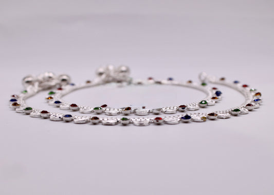 Scalloped Ghungroo Anklet - E7058