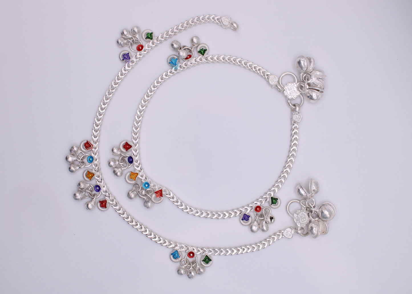 Hand-Painted Ghungroo Anklet - E7057