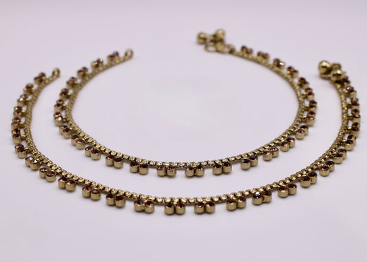 Cubic Zirconia Anklet - E7052