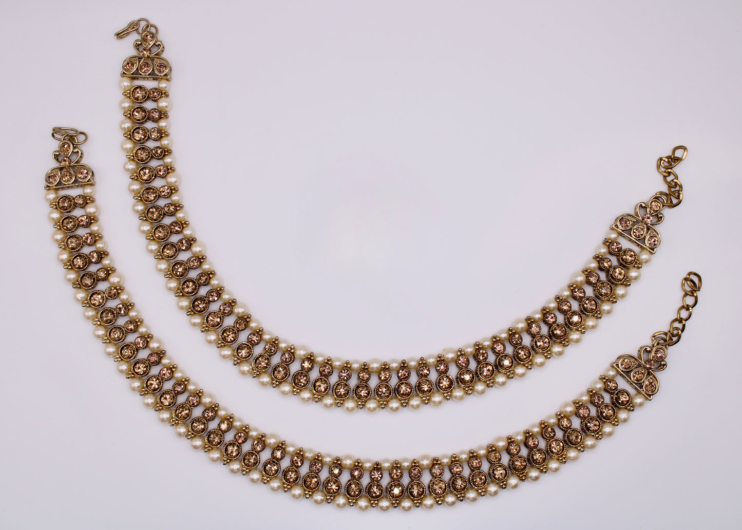 Traditional Faux Pearl Anklet - E7050