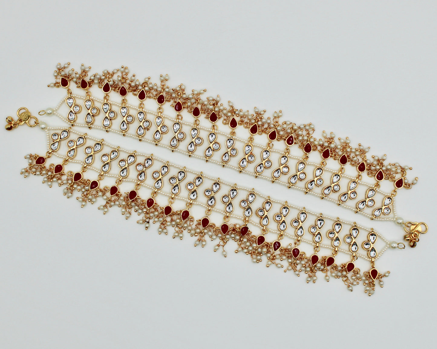 Faux Kundan Anklet - E892