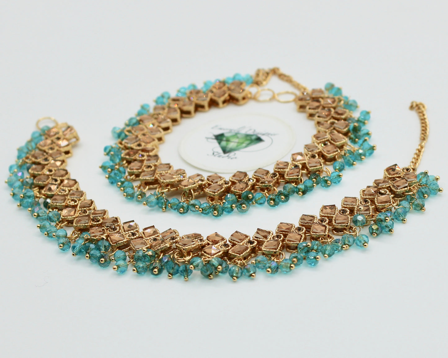Kundan Anklet - E2101