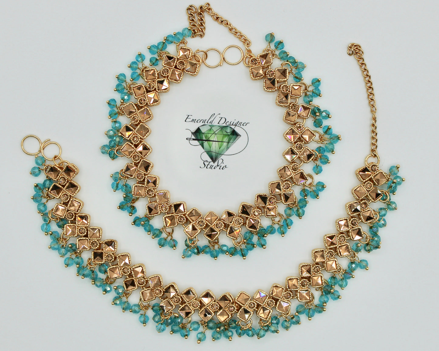 Kundan Anklet - E2101
