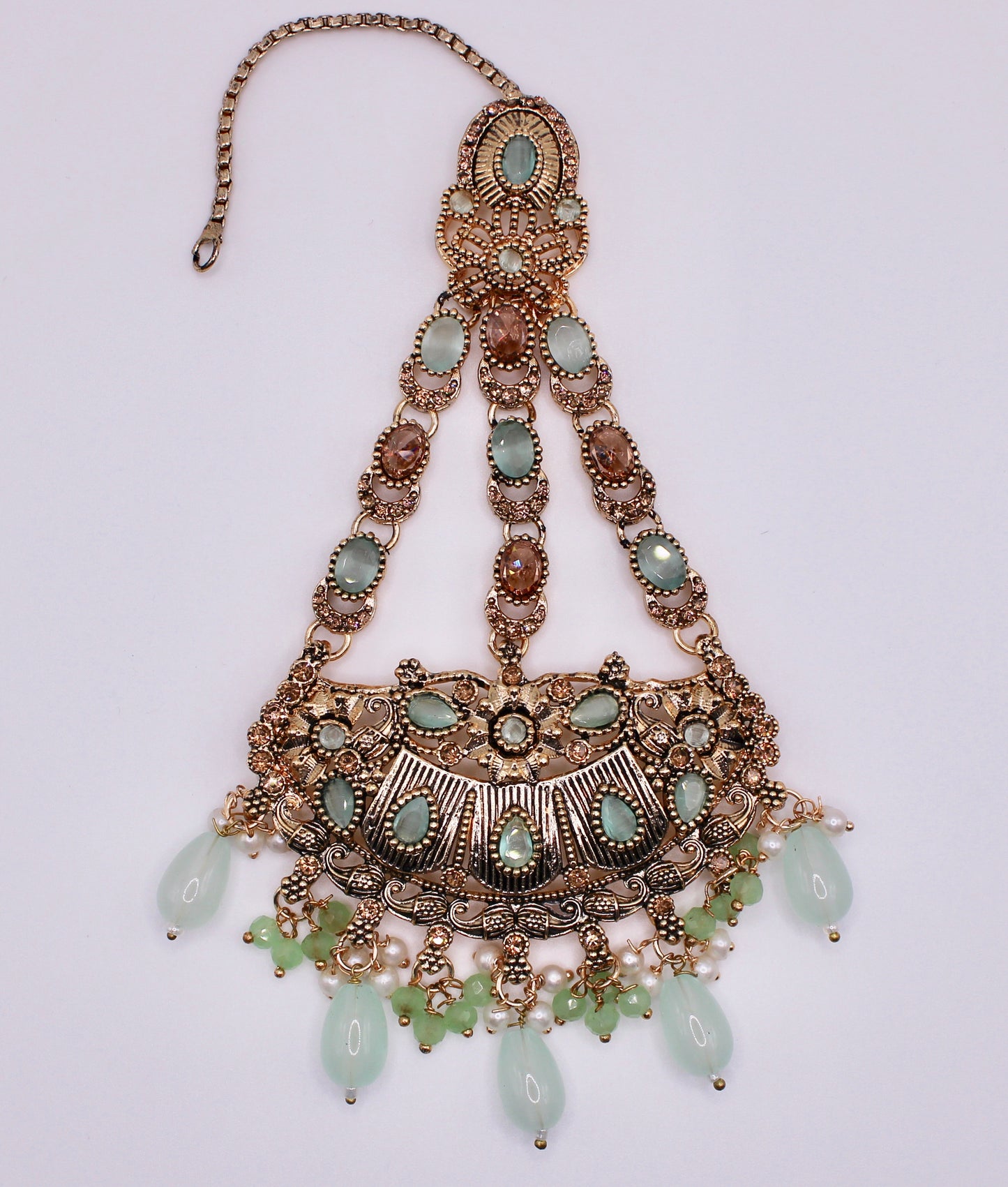 Polki Jhumer With Mona Lisa and Beads - E977