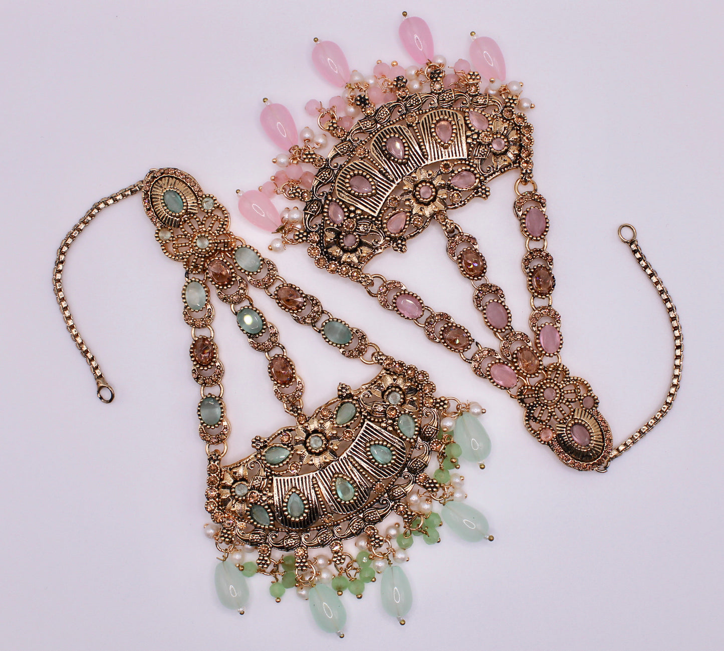 Polki Jhumer With Mona Lisa and Beads - E977