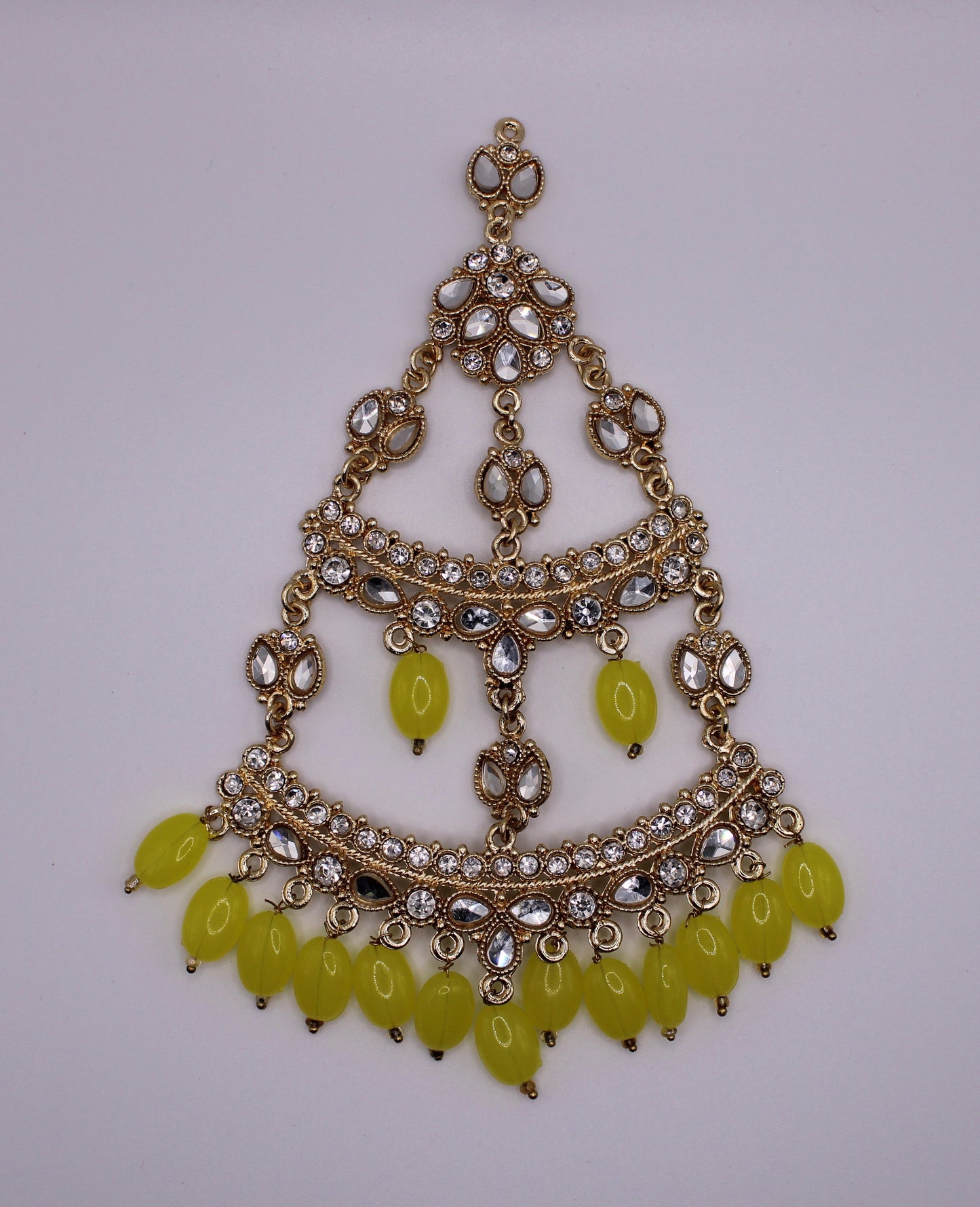 Sheesha Kundan and Bead Jhumer - E976