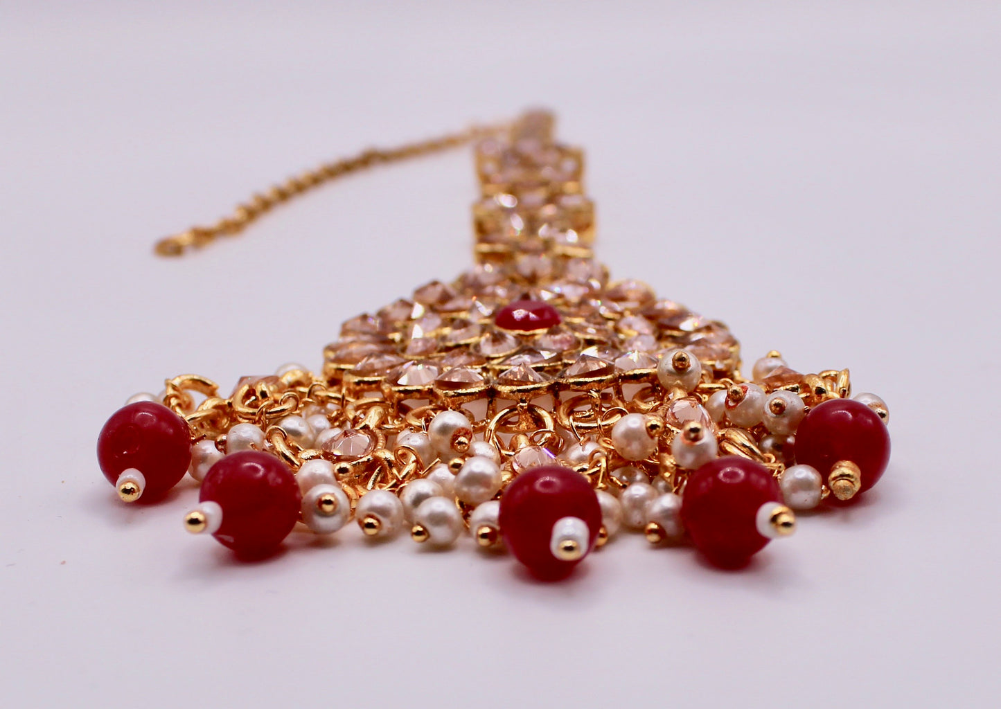 Polki and Bead Teeka - E969