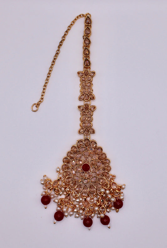 Polki and Bead Teeka - E969