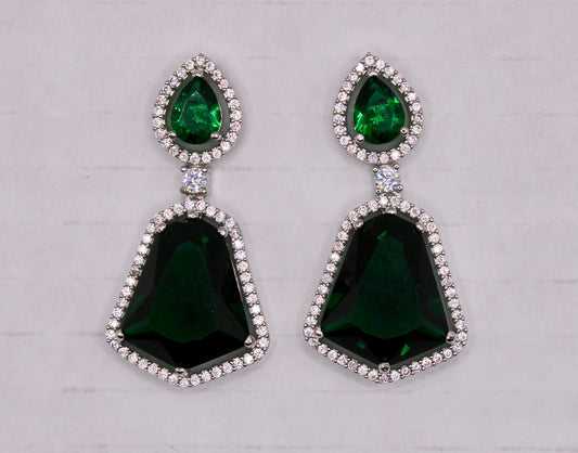 Cubic Zirconia Cocktail Earrings - E819