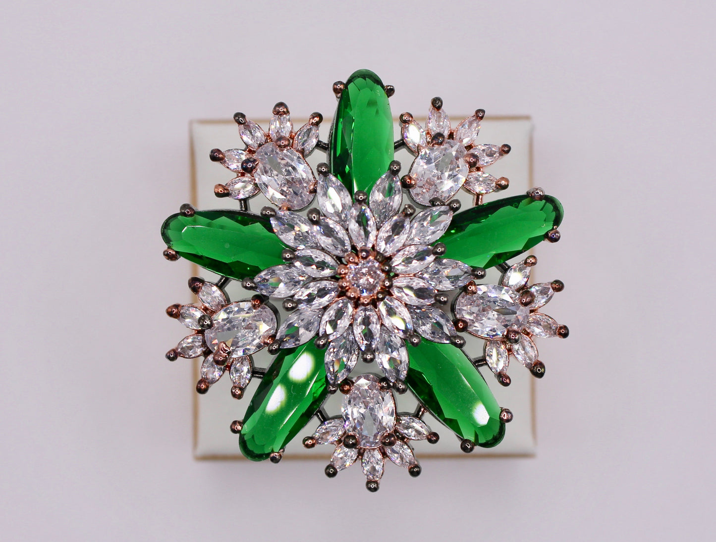 Cubic Zirconia Cocktail Ring - E801