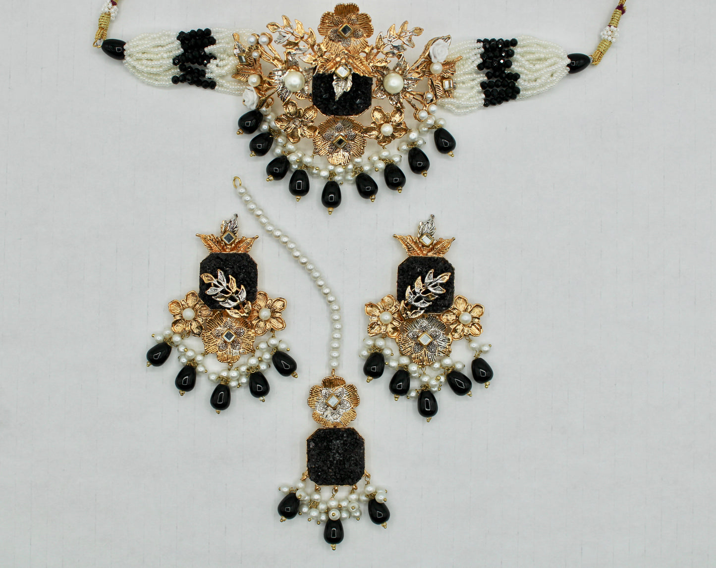 Fusion Crushed Stone Choker Set - E1102