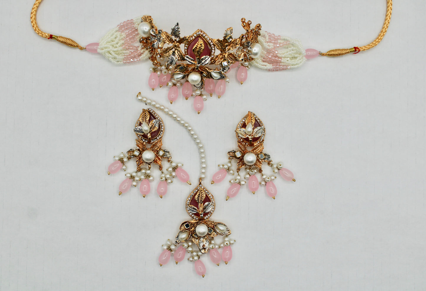 Fusion Kundan and Crushed Stone Choker Set - E1103