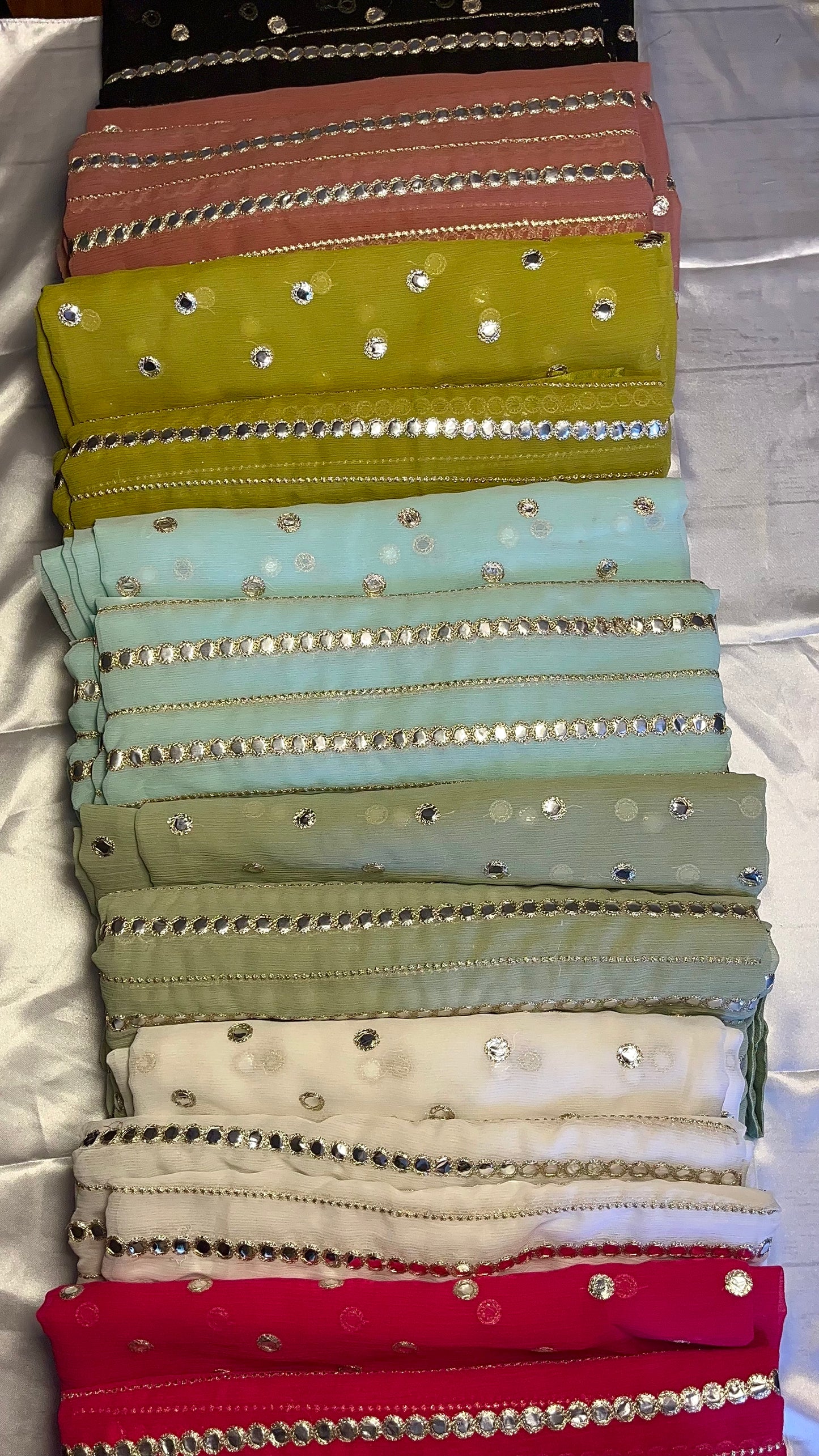 Foil Work Chiffon