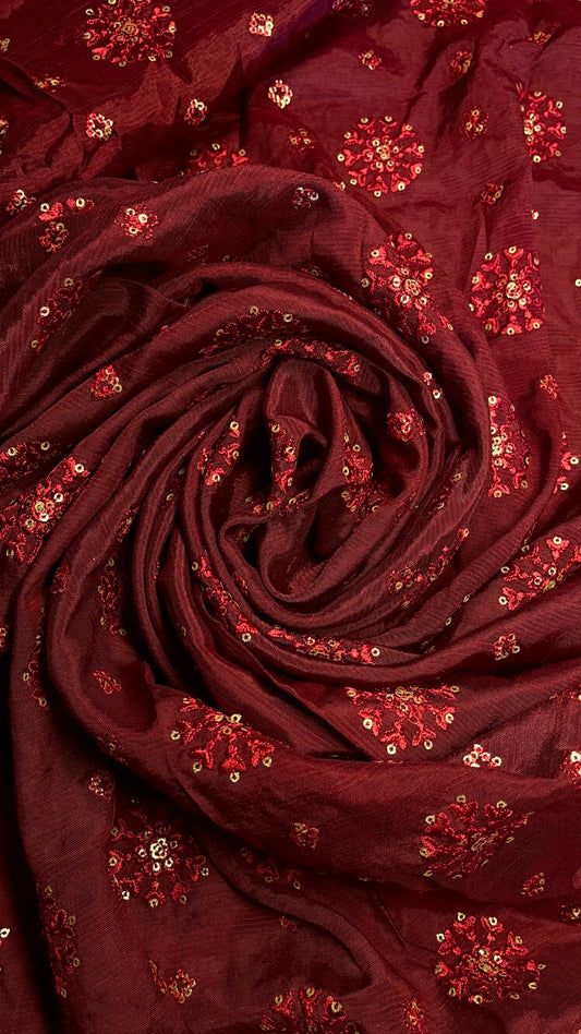 کڑھائی شدہ خام ریشم