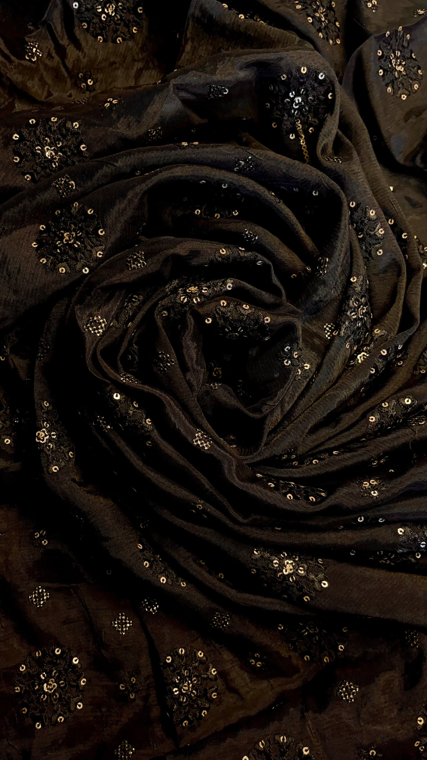 Embroidered Raw Silk