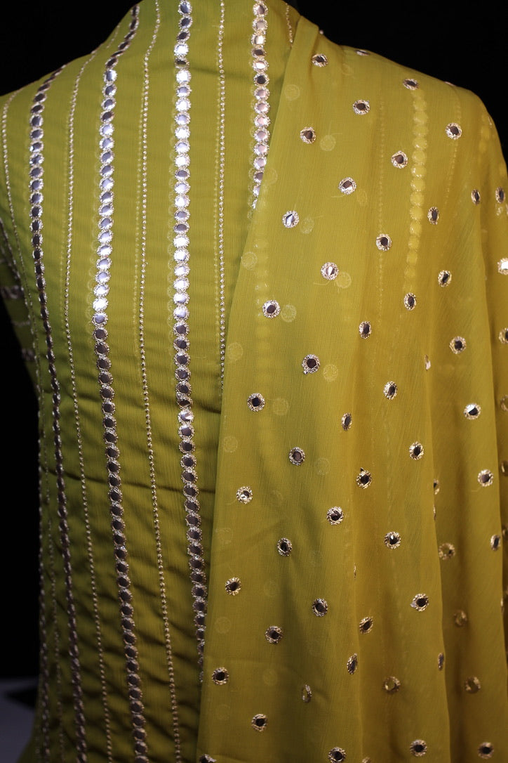 Foil Work Chiffon