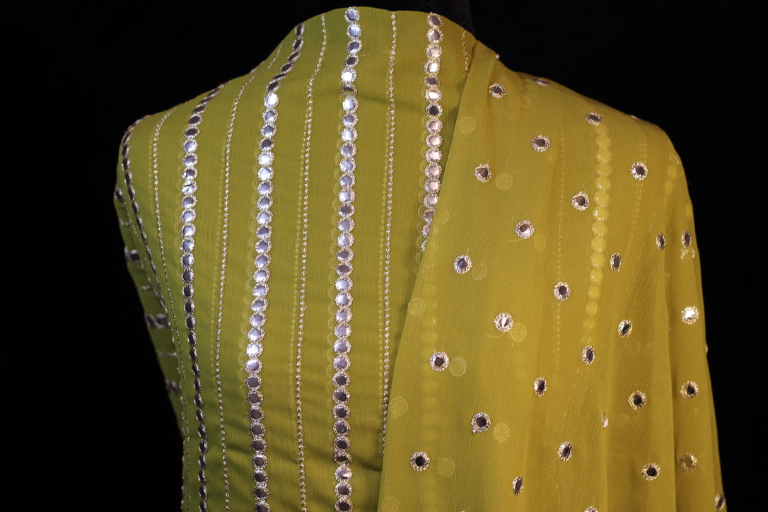 Foil Work Chiffon