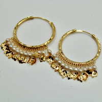 Traditional Faux Pearl Baali Earrings - E538