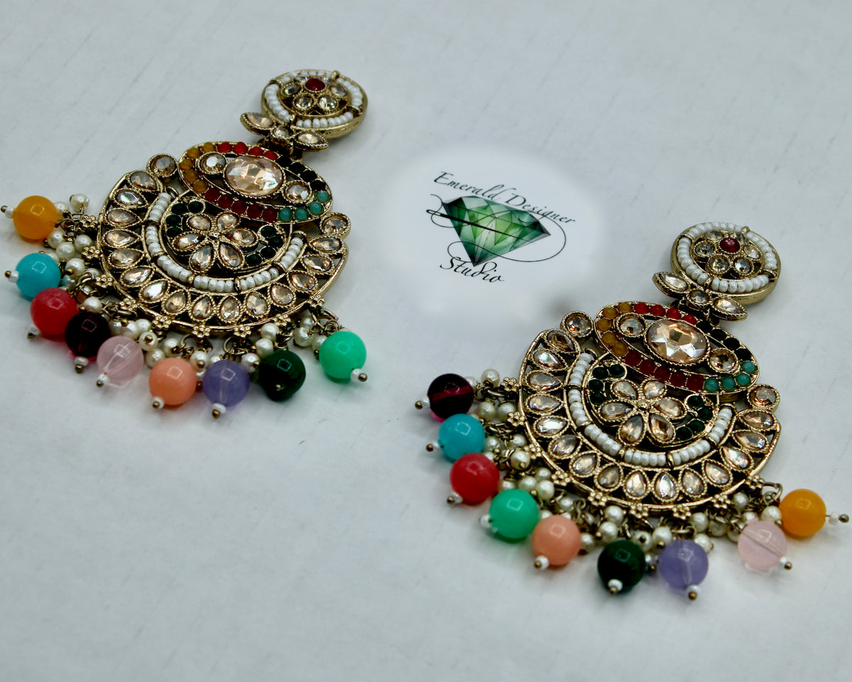 Traditional Bead Earrings - E545