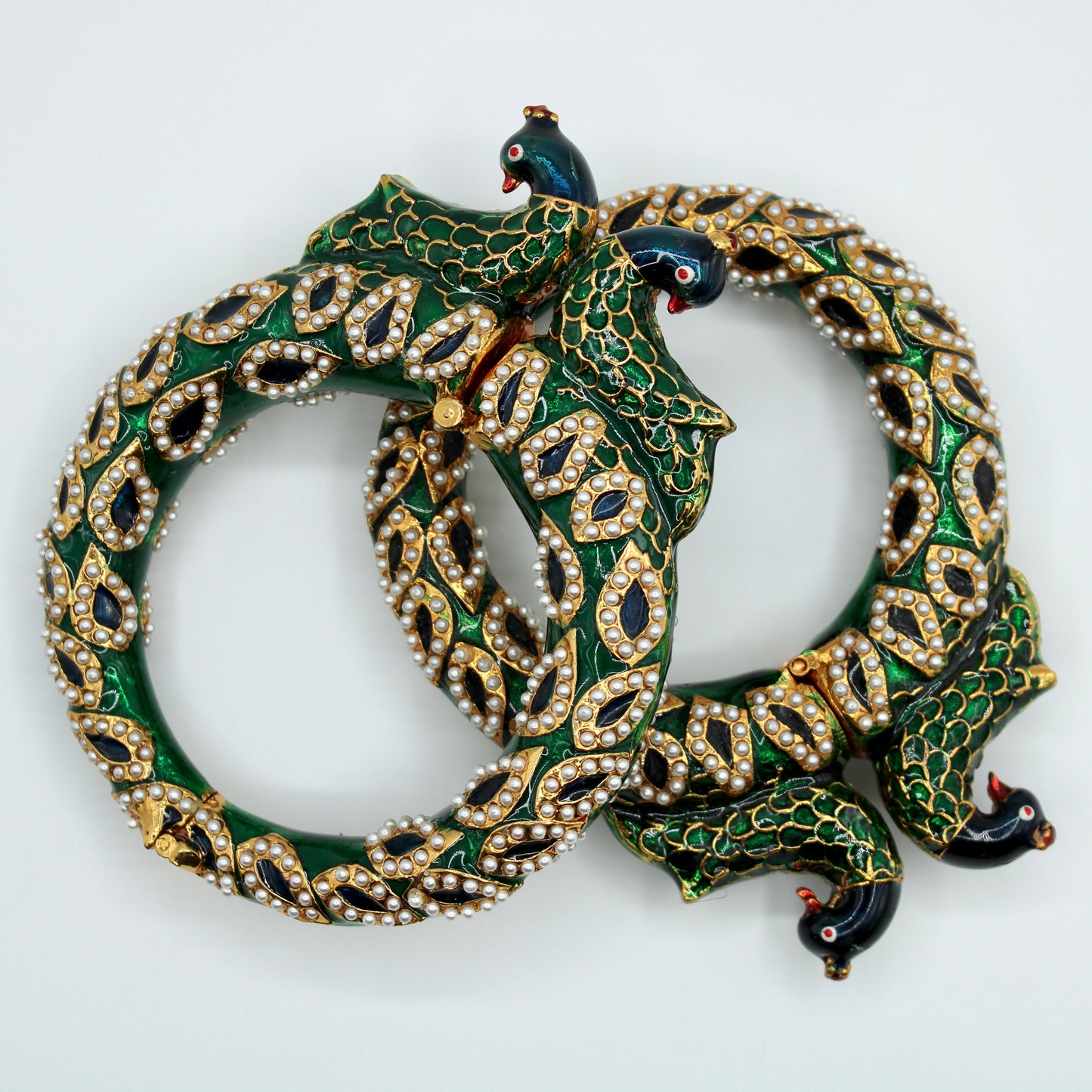 Meena Kari Peacock Rajisthani Kada - E2219