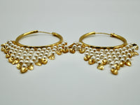 Faux Pearl Baali Earrings - E542