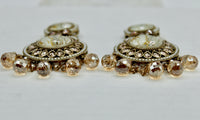 Mosaic Stone and Crystal Earrings - E551
