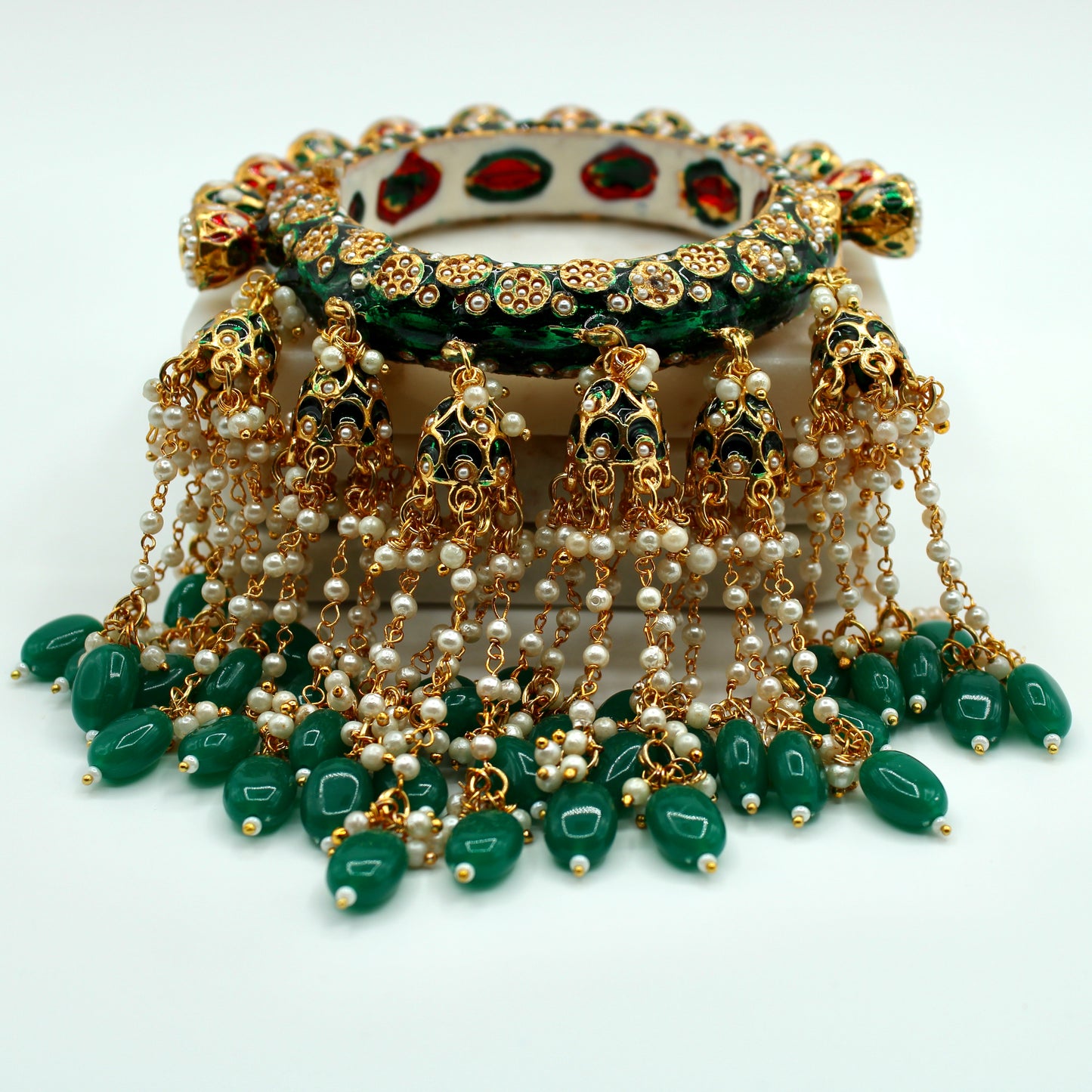 Hand-Made Meena Kari Latkan Kada - E2215