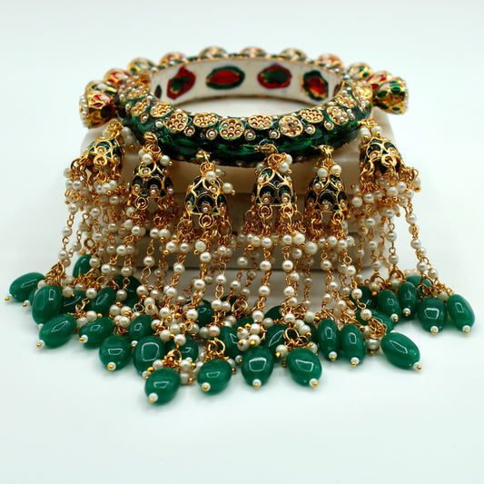 Hand-Made Meena Kari Latkan Kada - E2215