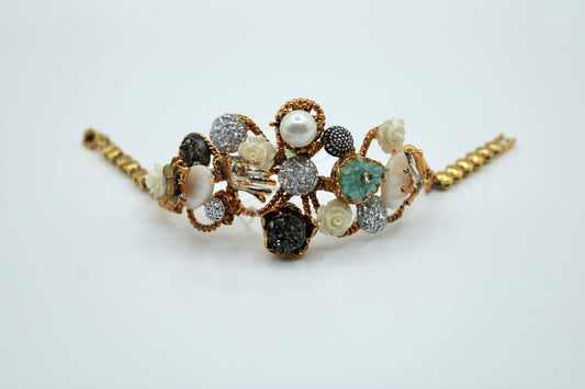 Ornate Hand-Crafted Bracelet - E4008