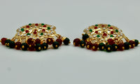 Lightweight Nauratan and Crystal Earrings - E540