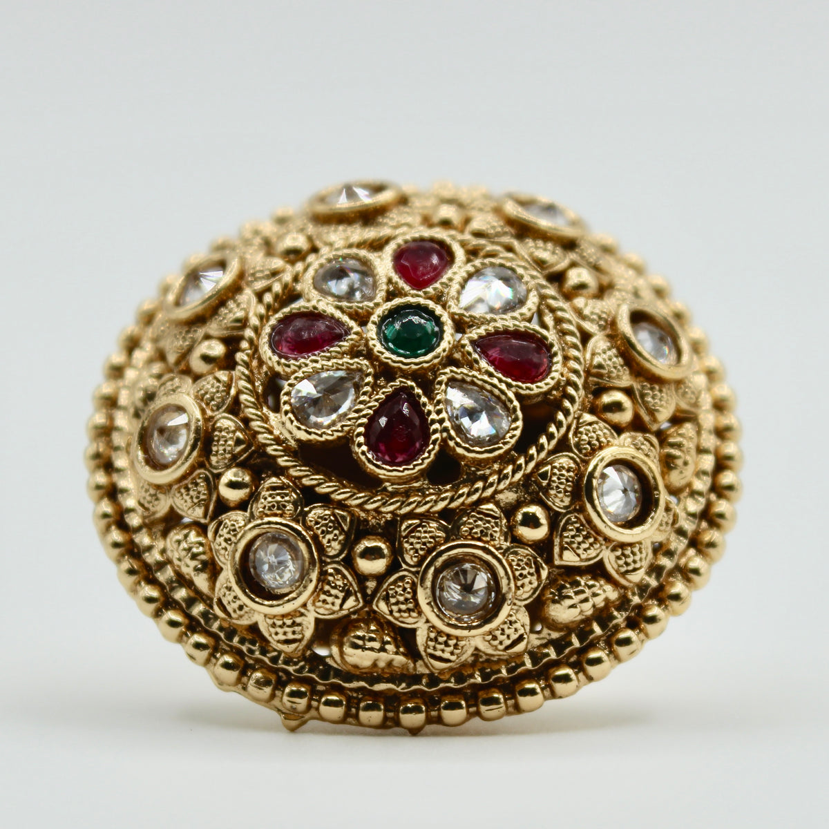 Floral Kundan Rajistani Teeka - E531