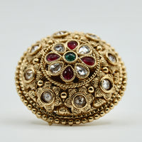 Floral Kundan Rajistani Teeka - E531