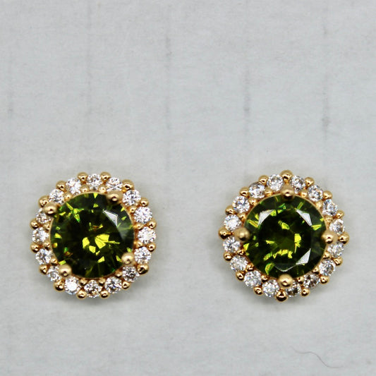 Traditional Cubic Zirconia Studs - E2334