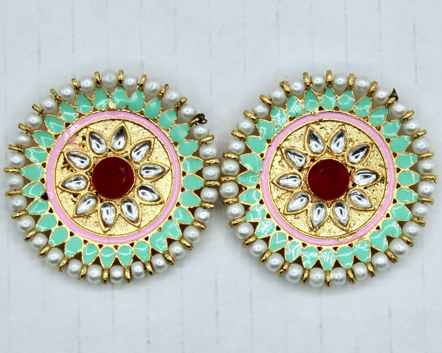 Traditional Hand-Painted Studs - E2316