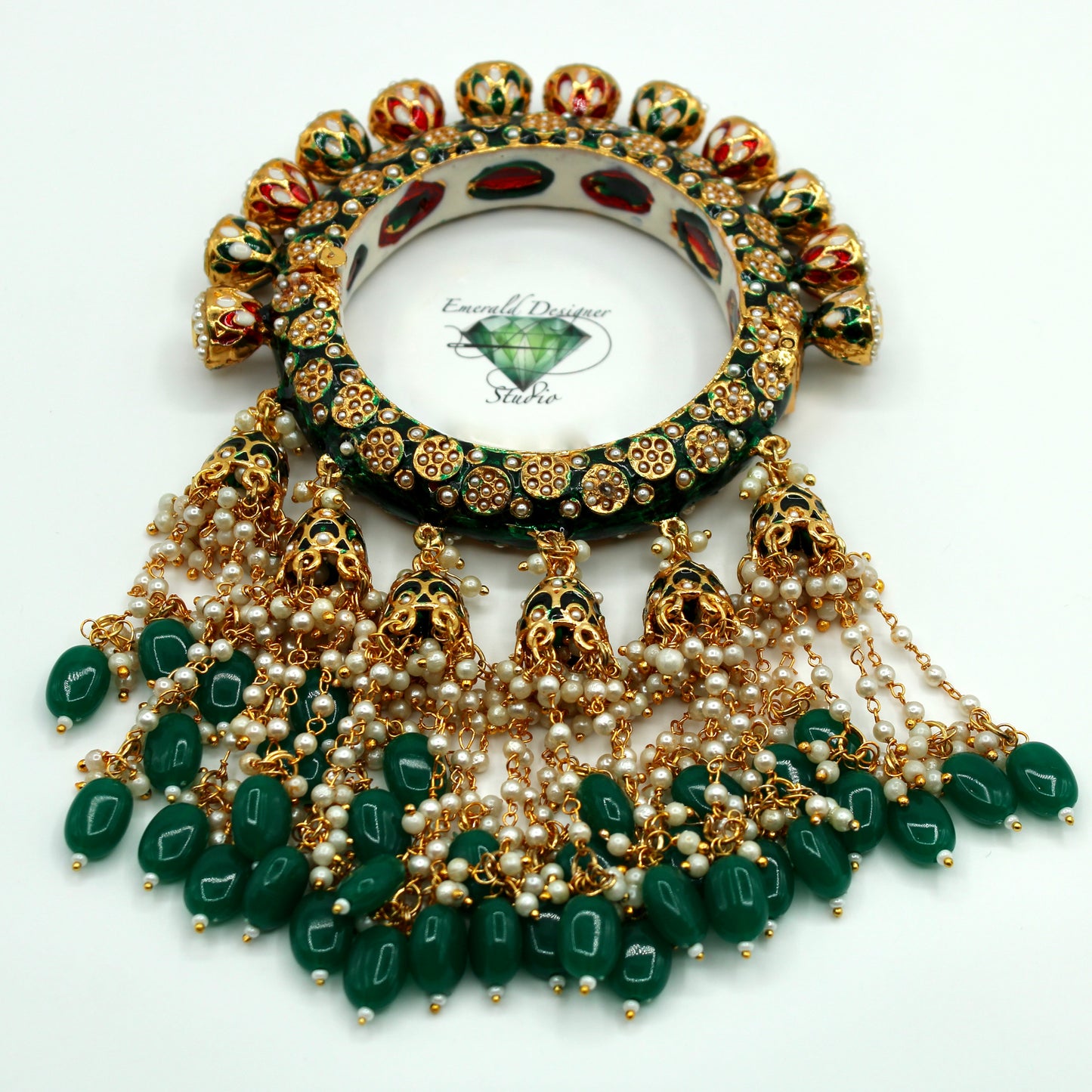 Hand-Made Meena Kari Latkan Kada - E2215