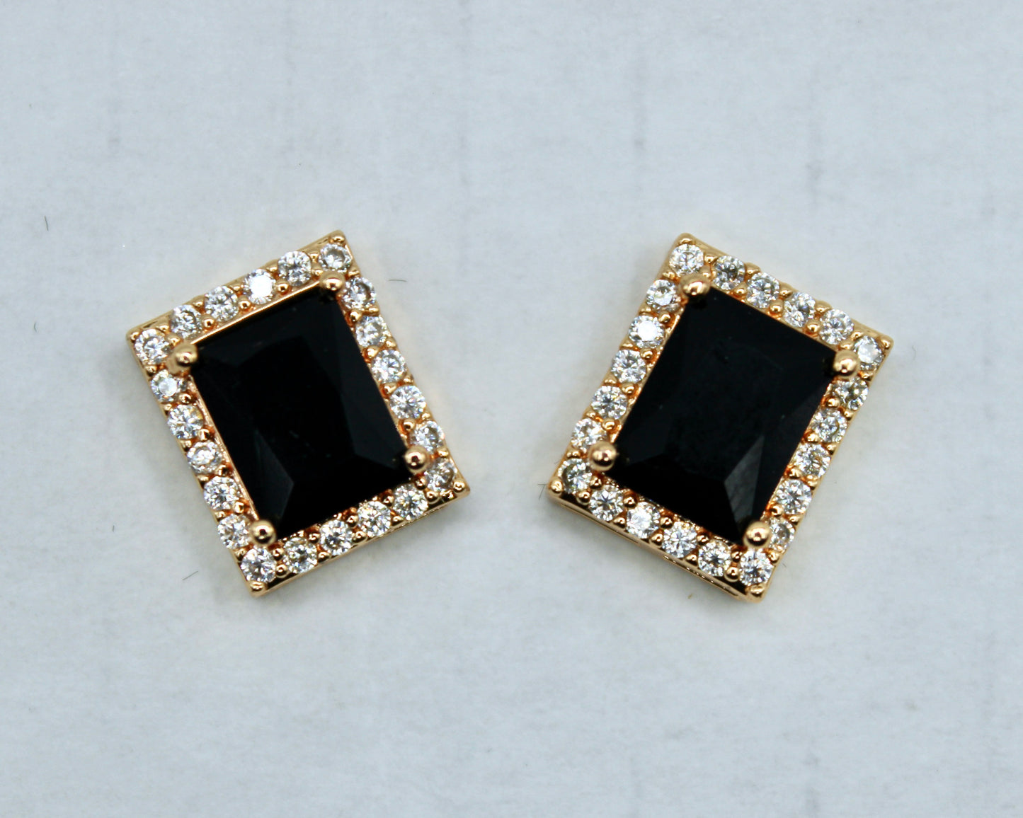 Princess-Cut Cubic Zirconia Studs - E2322