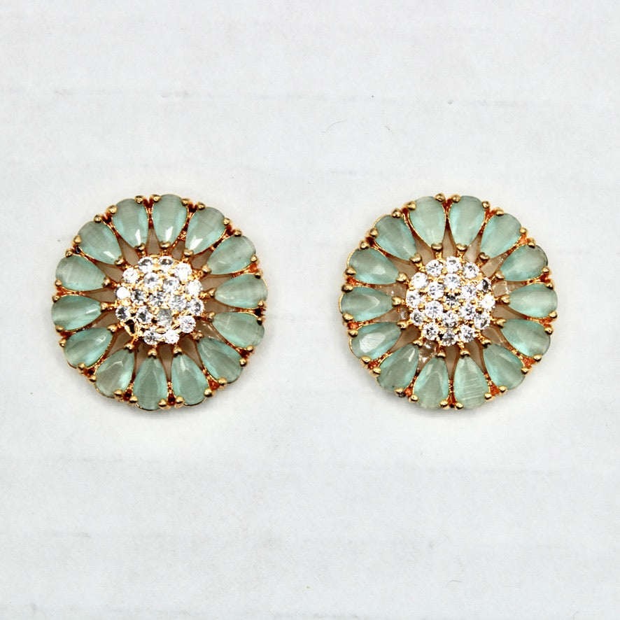 Pear-Cut Cubic Zirconia Traditional Studs - E2344