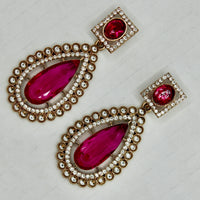 Traditional Cubic Zirconia Earrings - E549